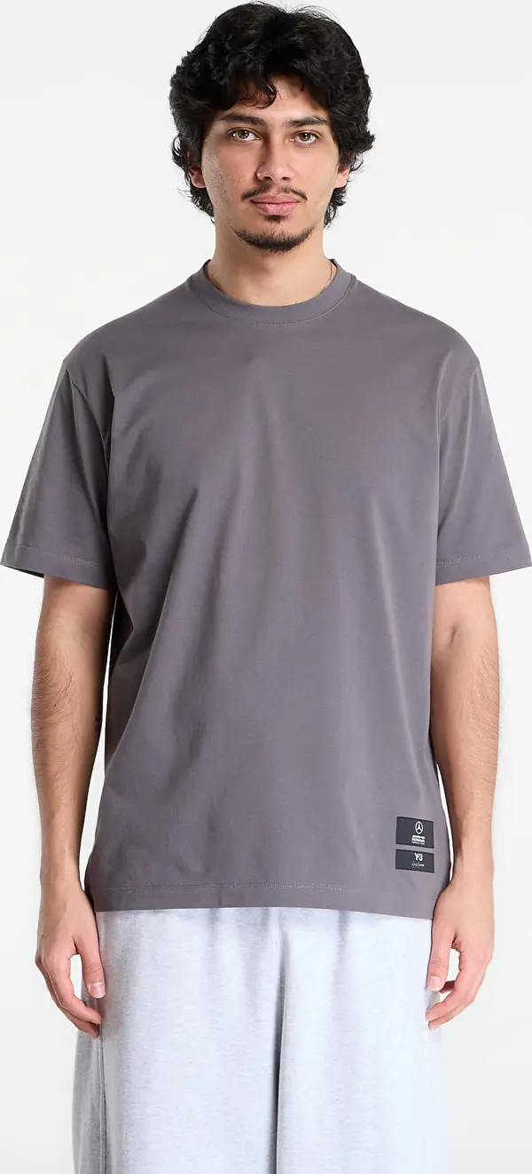 Y-3 Majice Y-3 Mercedes Logo Stack Short Sleeve T Shirt Granite M