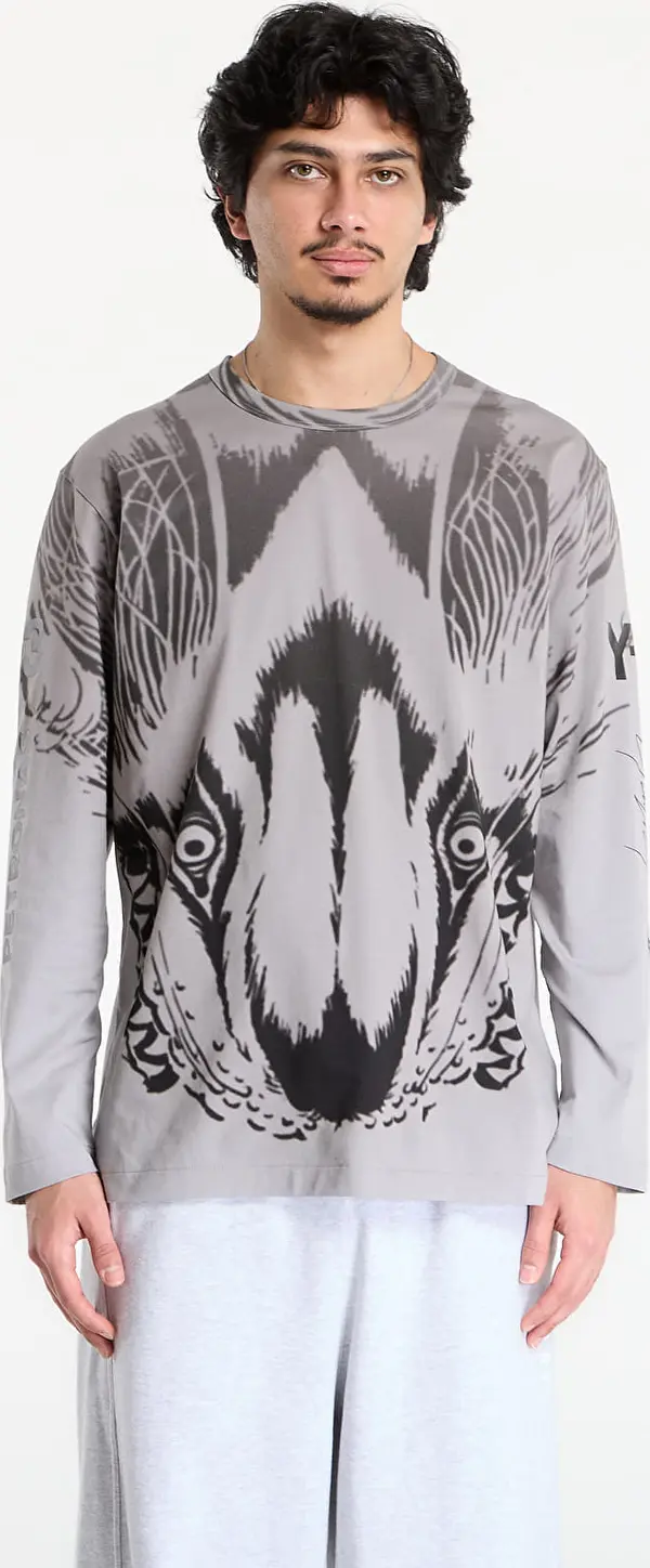 Y-3 Majice Y-3 Mercedes Wolf Graphic Long Sleeve T Shirt Black S