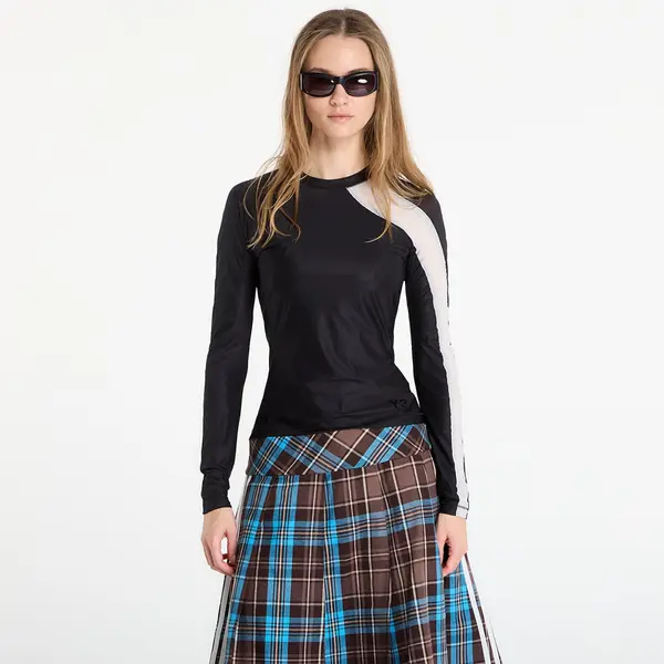 Y-3 Majice Y-3 Mesh Fitted Long-Sleeve Top Long-Sleeve Top Black L