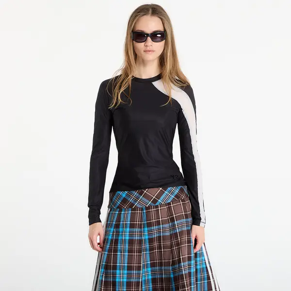 Y-3 Majice Y-3 Mesh Fitted Long-Sleeve Top Long-Sleeve Top Black XS