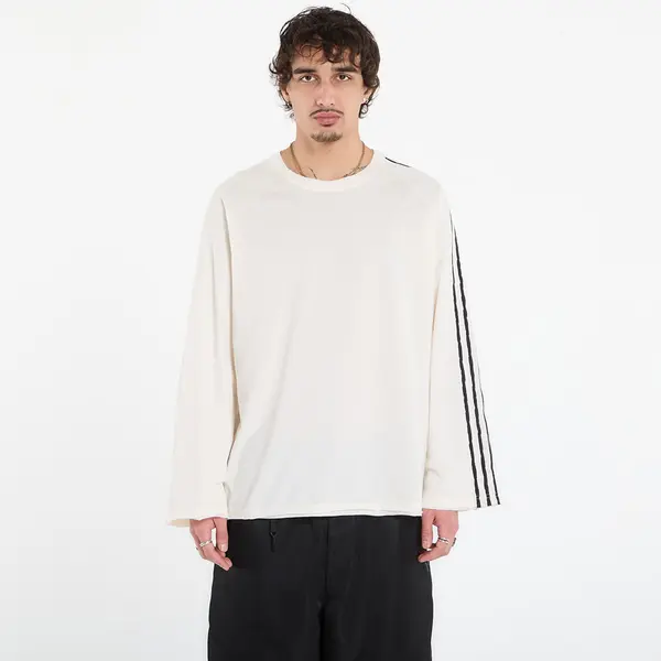 Y-3 Majice Y-3 Raw Edge 3 Stripes Long Sleeve Long-Sleeve Top Chalk White L