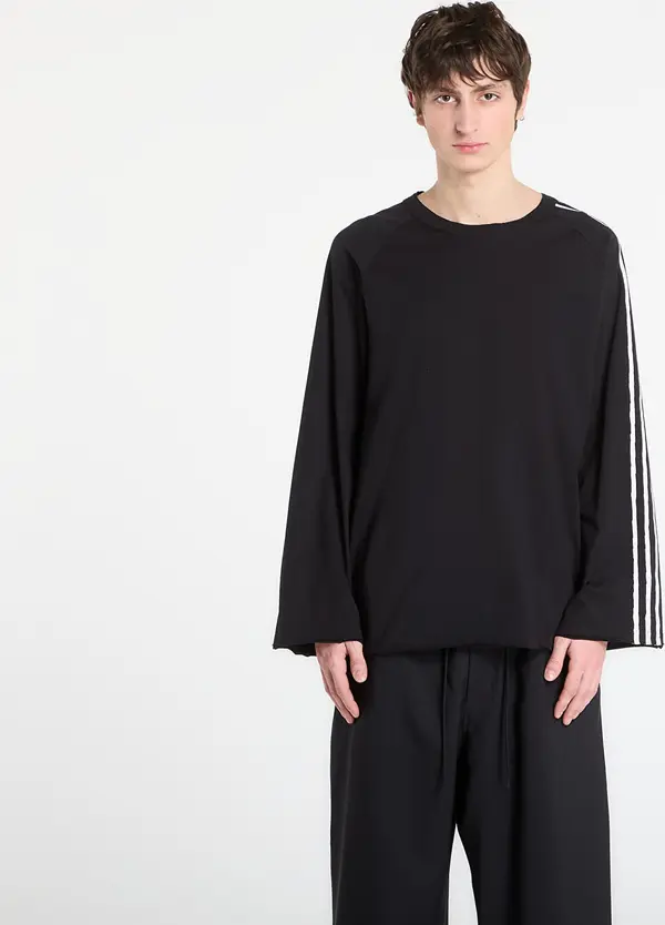 Y-3 Majice Y-3 Raw Edge 3 Stripes Short Sleeve T-Shirt Black L