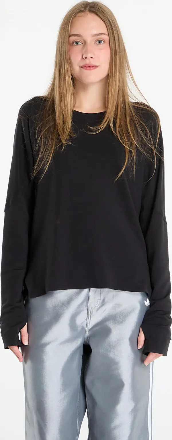 Y-3 Majice Y-3 W Running Long Sleeve T-Shirt Black S/34