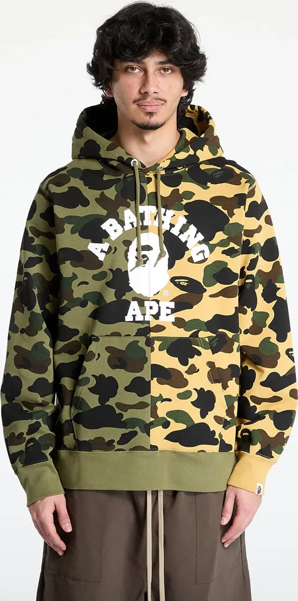 A BATHING APE Mikina A BATHING APE 1St Camo Separate Pullover Hoodie UNISEX Multi M