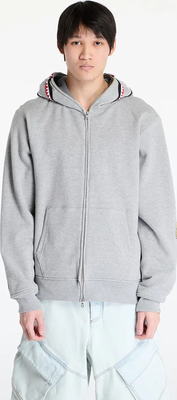A BATHING APE Mikina A BATHING APE 2nd Shark Full Zip UNISEX Hoodie Gray S