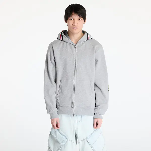 A BATHING APE Mikina A BATHING APE 2nd Shark Full Zip UNISEX Hoodie Gray S