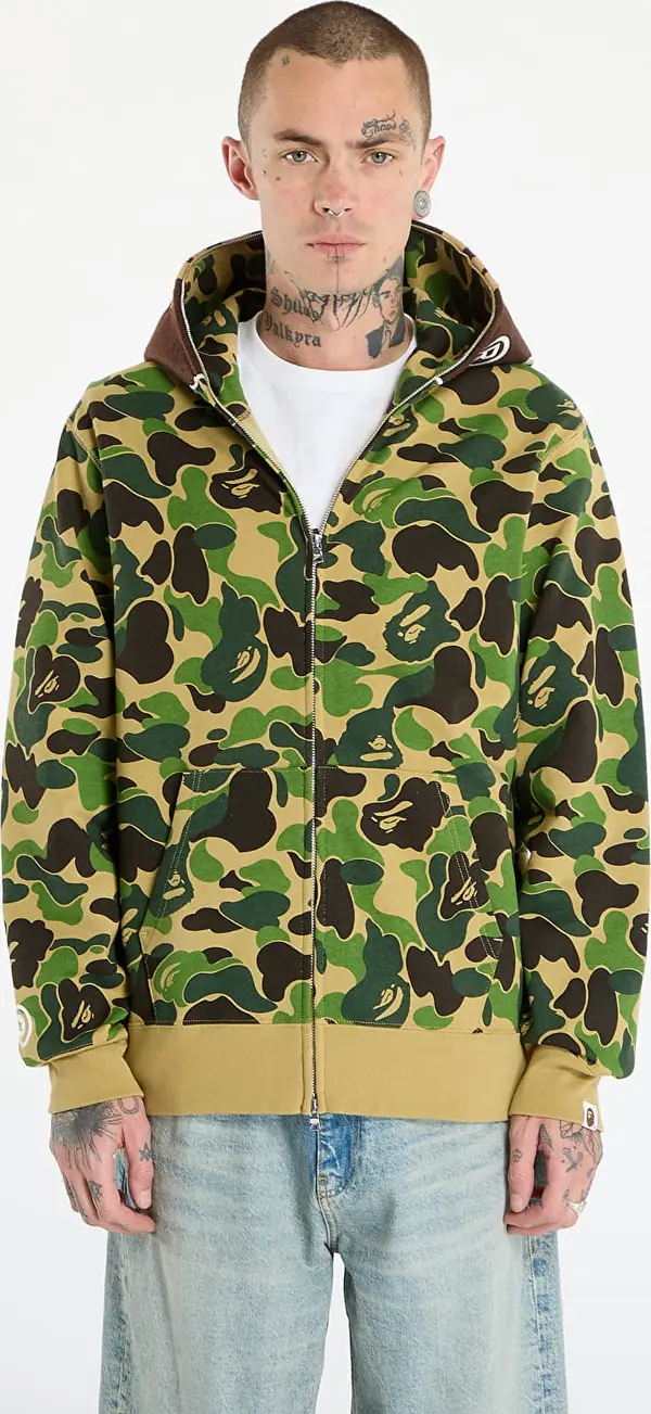 A BATHING APE Mikina A BATHING APE Abc Camo 2Nd Ape Full Zip Hoodie UNISEX Green XL