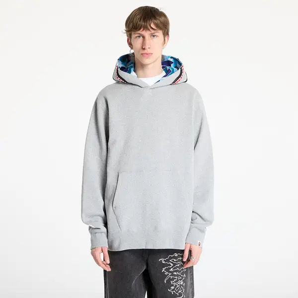 A BATHING APE Mikina A BATHING APE Abc Camo Shark Pullover Hoodie UNISEX Gray L