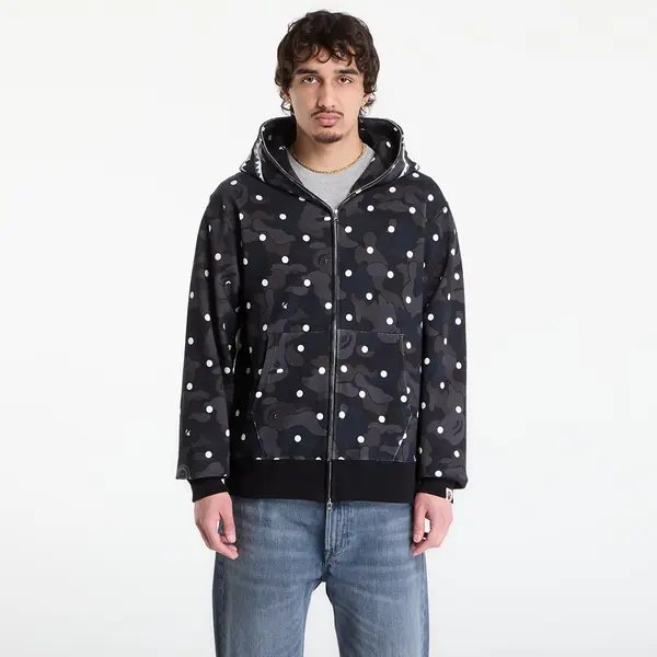 A BATHING APE Mikina A BATHING APE Abc Dot Shark Full Zip Hoodie UNISEX Black M