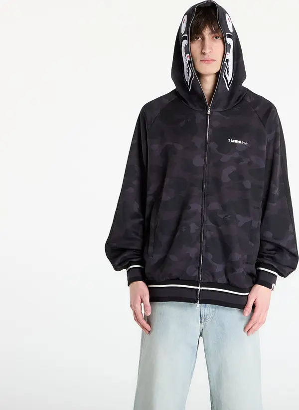 A BATHING APE Mikina A BATHING APE Color Camo Shark Relaxed Fit Hoodie Track Jacket M Black L