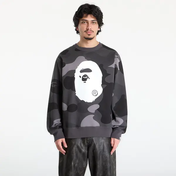 A BATHING APE Mikina A BATHING APE Mega Color Camo Big Ape Head Crewneck Sweatshirt UNISEX Black M