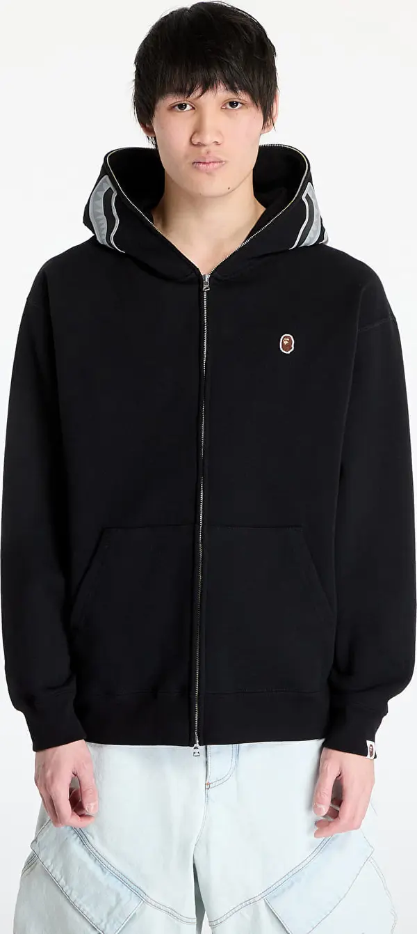 A BATHING APE Mikina A BATHING APE One Point Ape Head Shark Relaxed Fit Full Zip Hoodie M Black XL