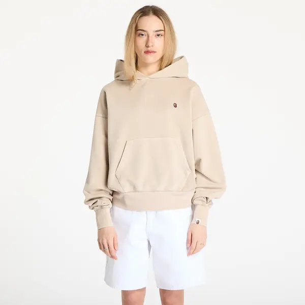 A BATHING APE Mikina A BATHING APE Pigment Dyed One Point Oversized Pullover Hoodie Gray M