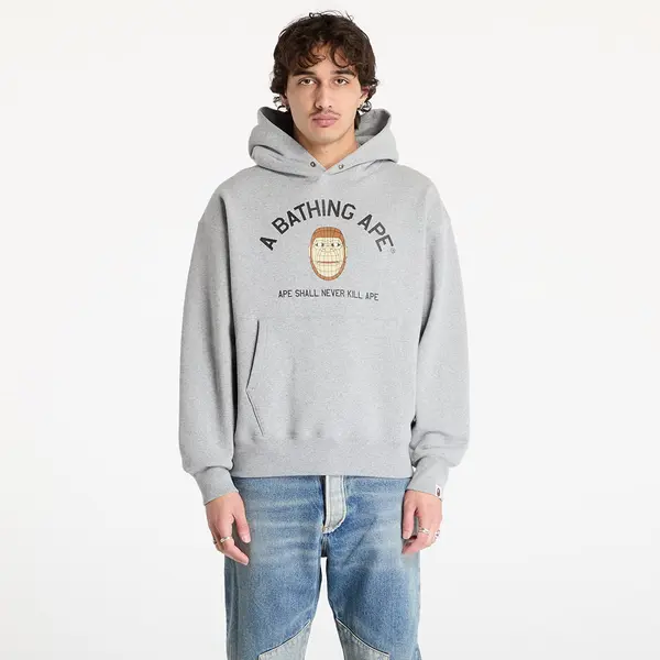 A BATHING APE Mikina A BATHING APE Polygon Relaxed Fit Pullover UNISEX Hoodie Gray XXL