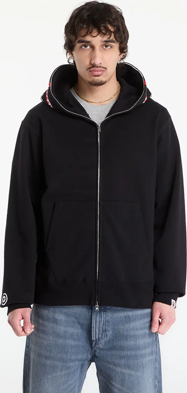 A BATHING APE Mikina A BATHING APE Shark Full Zip Hoodie UNISEX Black XL