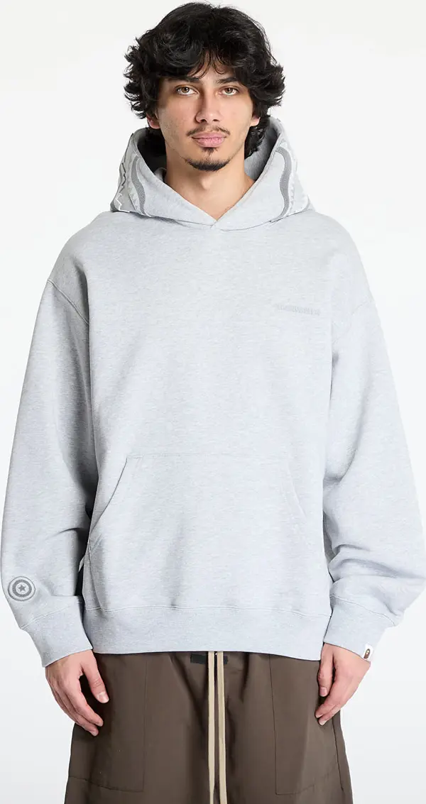 A BATHING APE Mikina A BATHING APE Shark Logo Relaxed Fit Pullover Hoodie UNISEX Gray M
