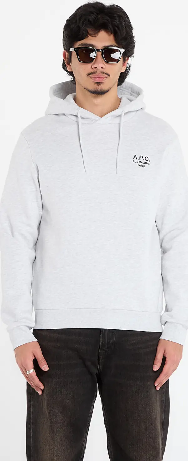 A.P.C. Mikina A.P.C. Standard Rue Madame UNISEX Hoodie Grey XXL