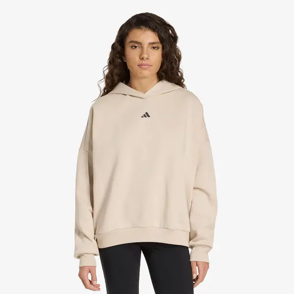 adidas Performance Mikina adidas 3 Stripes Studio Hoodie Crystal Linen S