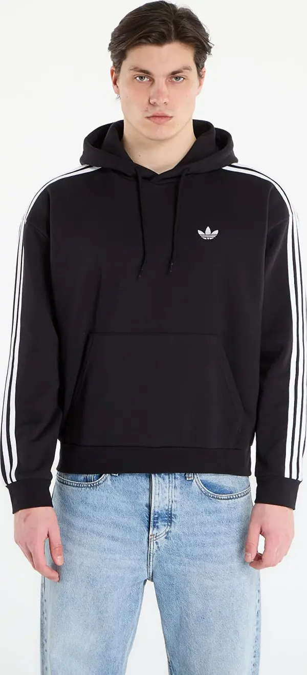 adidas Originals Mikina adidas Adicolor Classics 3-Stripes Hoodie Black M