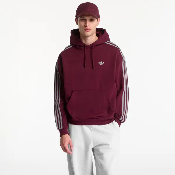 adidas Originals Mikina adidas Adicolor Classics 3-Stripes Hoody Maroon XL