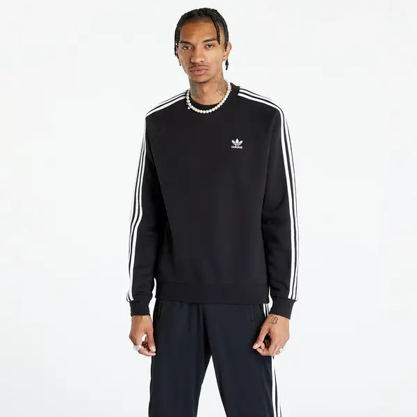 adidas Originals Mikina adidas Adicolor Classics 3-Stripes Sweatshirt Black XL