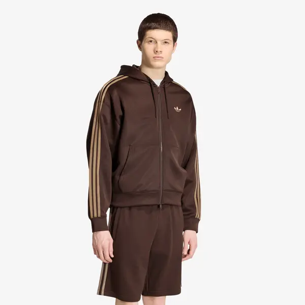 adidas Originals Mikina adidas Adicolor Spacer Oversized Hoodie Aurora Coffee L