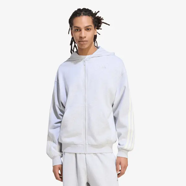 adidas Performance Mikina adidas Ak 3S Fz Lgreyh/ Owhite L