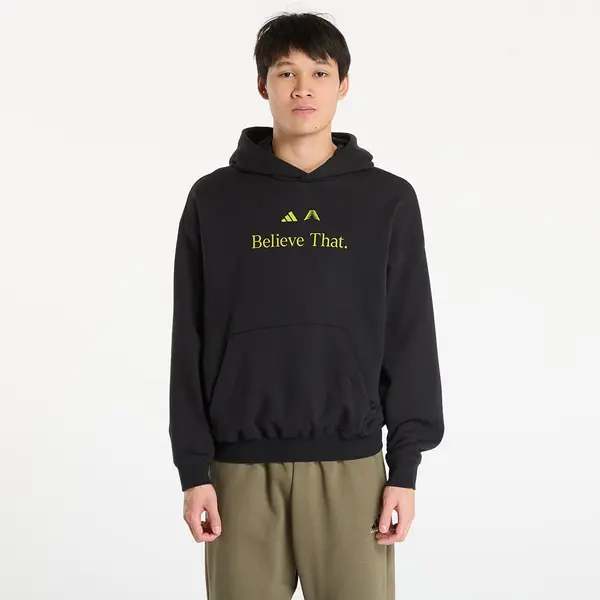 adidas Performance Mikina adidas Anthony Edwards Believe That Hoodie Black/ Preloved Lime M