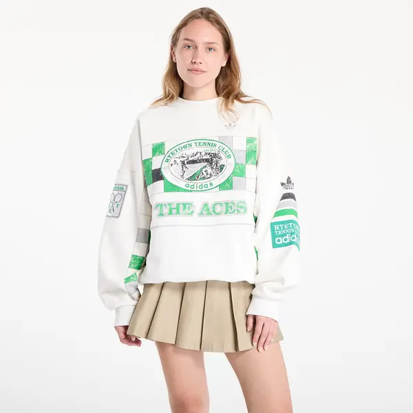 adidas Originals Mikina adidas Archive Court Sweatshirt Cloud White XL