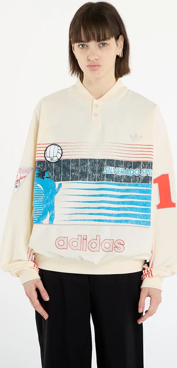 adidas Originals Mikina adidas Archive Summersport Sweatshirt Cream White L