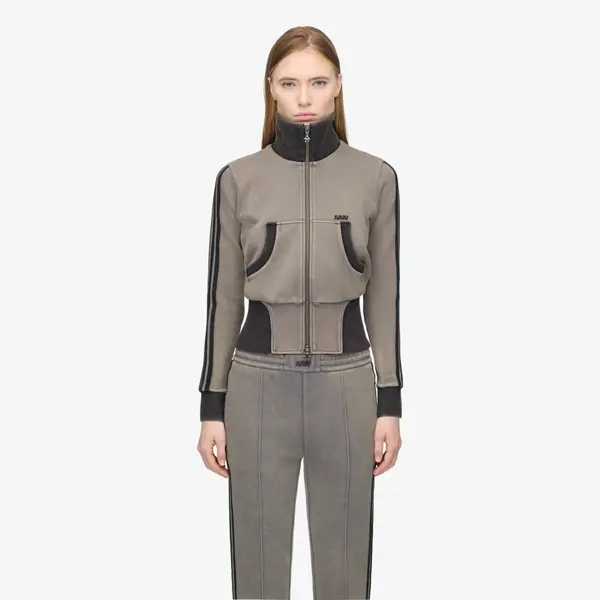 adidas Originals Mikina adidas By Avavav Cropped Tt Grey Four M