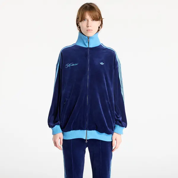 adidas Originals Mikina adidas By Avavav Velour Track Top Dark Blue M