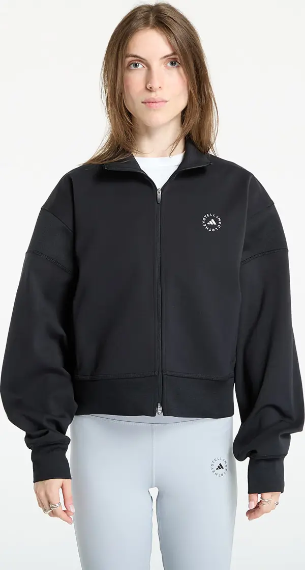 adidas Performance Mikina adidas by Stella McCartney Knitted Track Top Black/ A Charcoal L