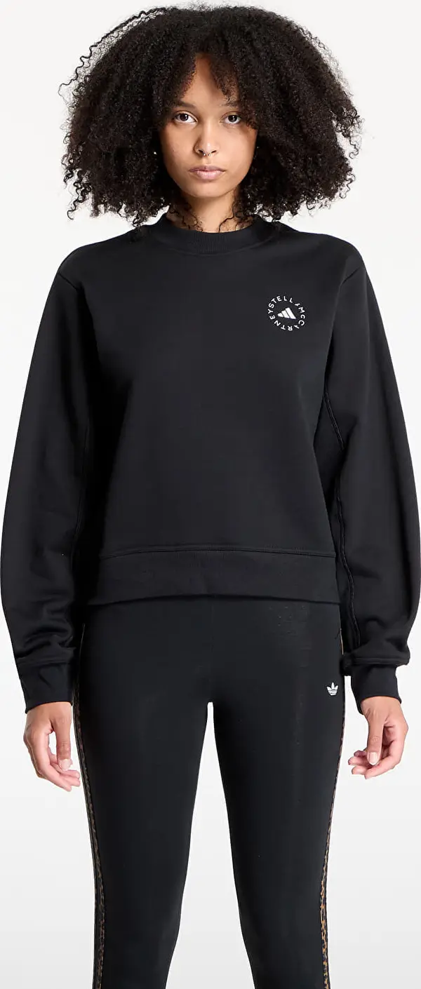 adidas Performance Mikina adidas by Stella Mccartney Regular Sweatshirt Black/ Black XS