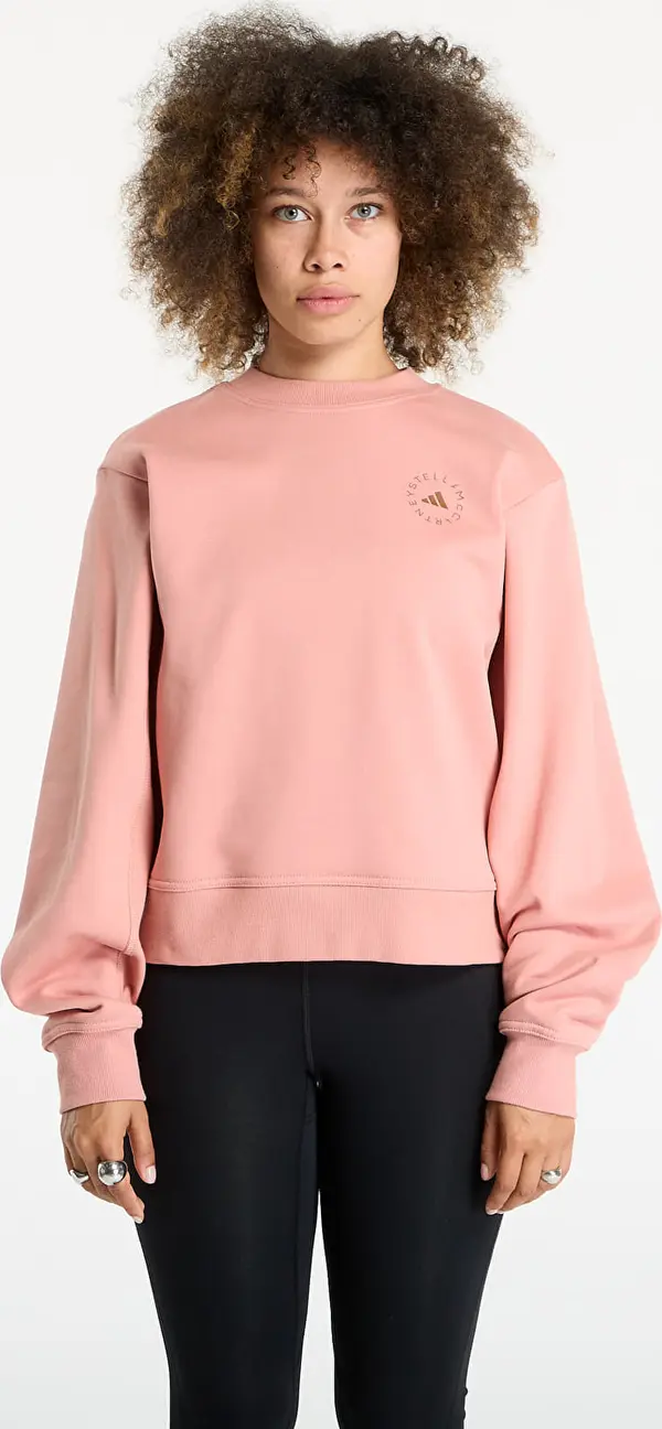 adidas Performance Mikina adidas by Stella McCartney Regular Sweatshirt Light Rosewood S