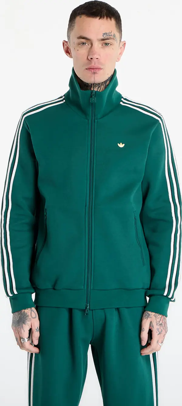 adidas Originals Mikina adidas Classic Tipped Stripes Track Top Collegiate Green L
