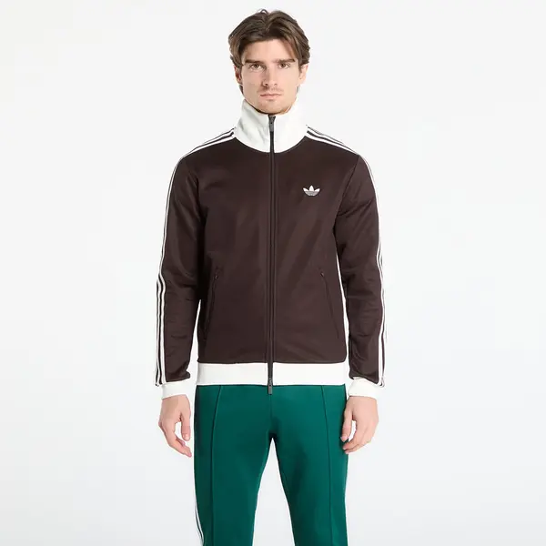 adidas Originals Mikina adidas Classic Track Top Aurora Coffee/ Off White S