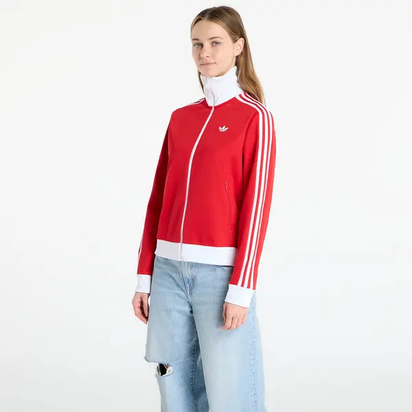 adidas Originals Mikina adidas Classic Track Top Better Scarlet/ White XL
