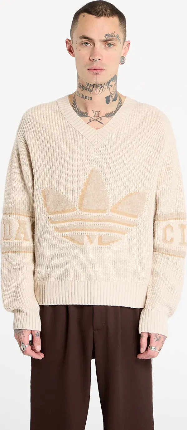 adidas Originals Mikina adidas Clot Knit Sweatshirt Warm Sandstone M