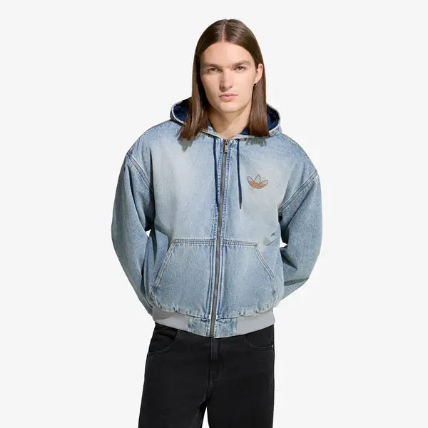 adidas Originals Mikina adidas Denim Padded Jacket Indigo Denim S