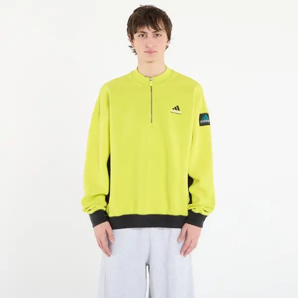 adidas Originals Mikina adidas Equipment Blocked Half-Zip Acid Yellow M