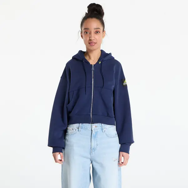 adidas Originals Mikina adidas Equipment Cropped Hoodie Night Indigo S