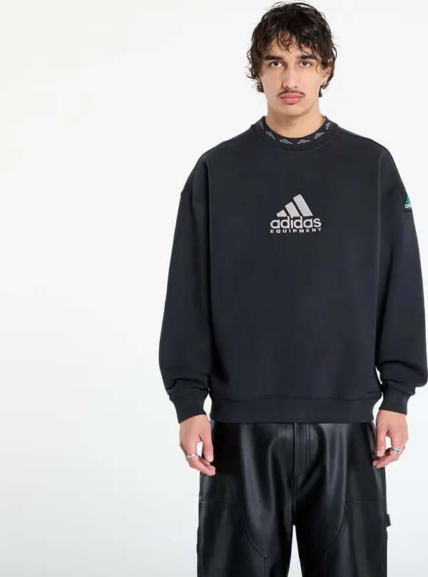 adidas Originals Mikina adidas Equipment Reflective Embroidery Crew Black XL