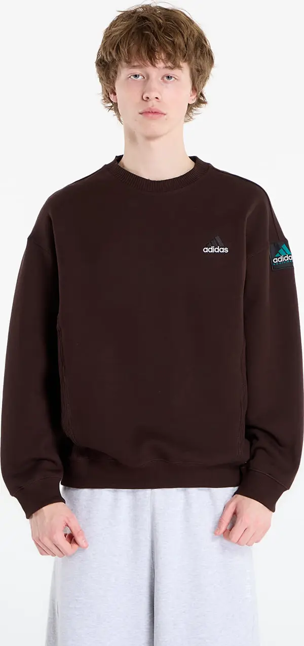 adidas Originals Mikina adidas Equipment Rib Crewneck Sweatshirt Aurora Coffee L
