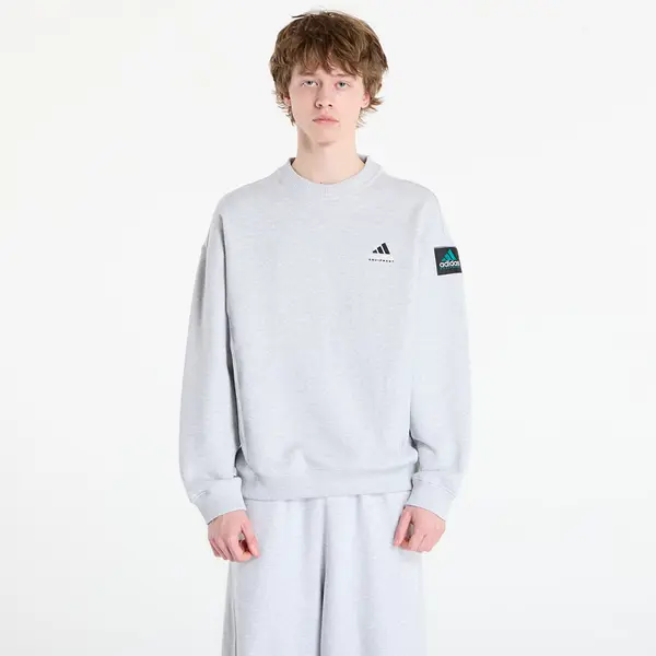 adidas Originals Mikina adidas Equipment Rib Crewneck Sweatshirt Light Grey Heather XL