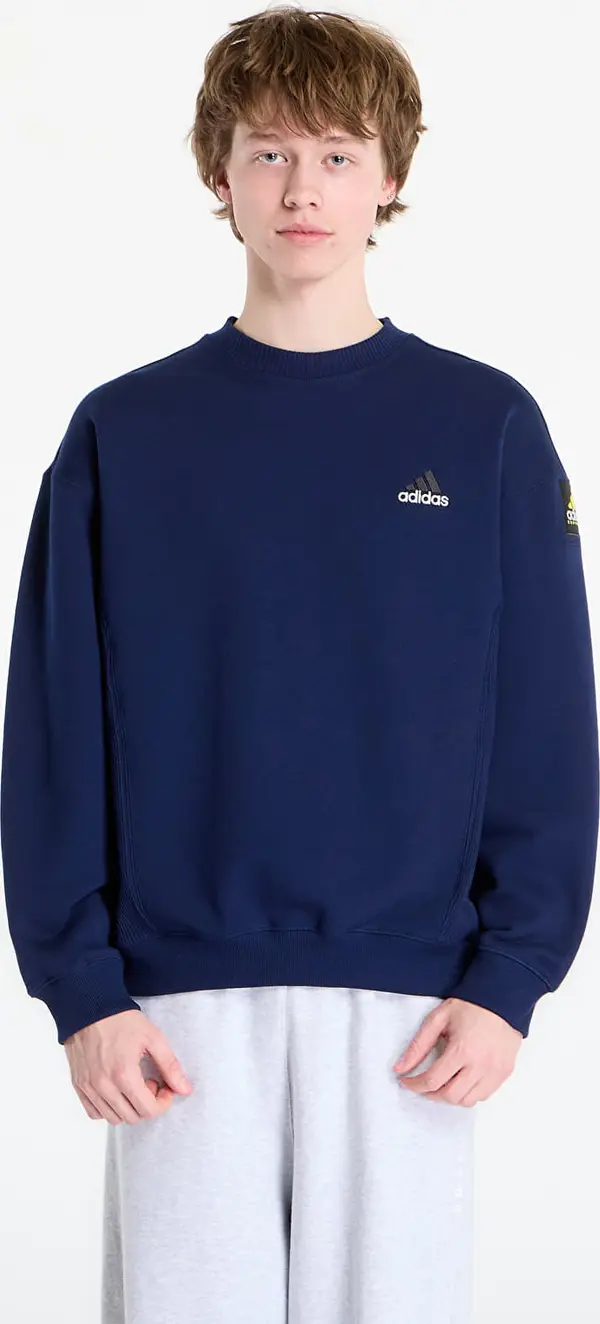 adidas Originals Mikina adidas Equipment Rib Crewneck Sweatshirt Night Indigo XXL