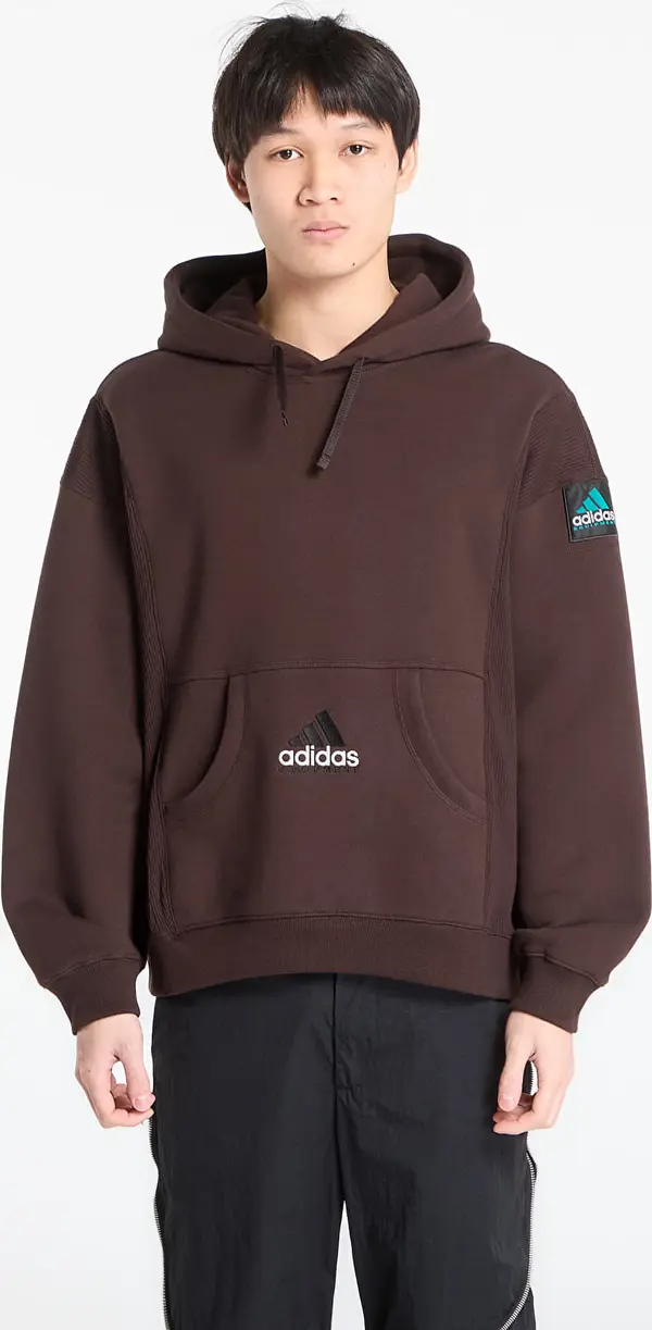 adidas Originals Mikina adidas Equipment Ribbed Hoodie Aurora Coffee XL