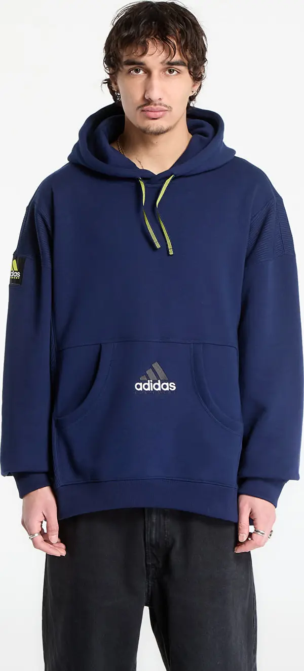 adidas Originals Mikina adidas Equipment Ribbed Hoodie Night Indigo S