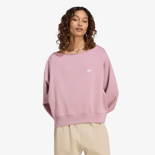 adidas Originals Mikina adidas Ess Crw Lo Magic Mauve M