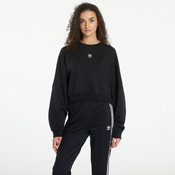adidas Originals Mikina adidas Essentials Crew Fleece Sweatshirt Black L